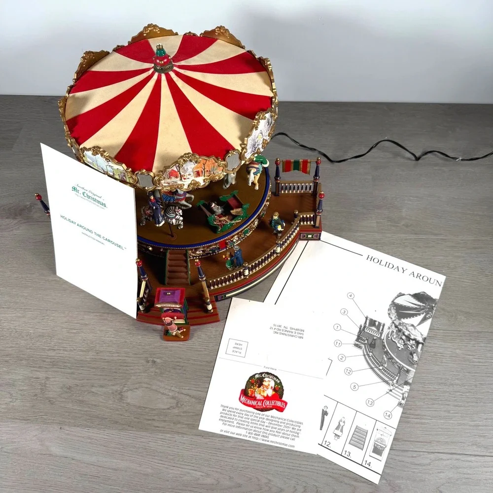 Mr. Christmas Holiday Around The Carousel Musical Animated 30 Songs 2002 China
